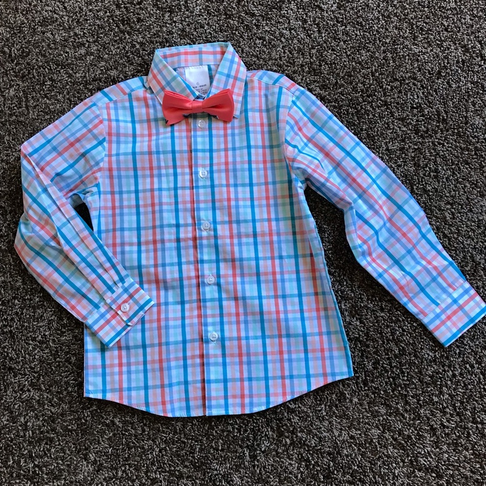 Boys dress shirt and bow tie set